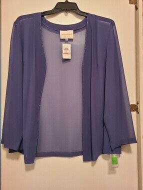 jeanne alexander Blue Purple Top - 18W